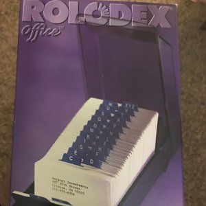 Rolodex Office VIP Covered Card File - New!